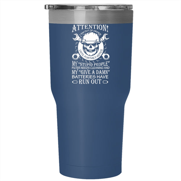 Mechanic Tumbler 30 oz Stainless Steel, Funny Gift For Mechanic Travel Mug