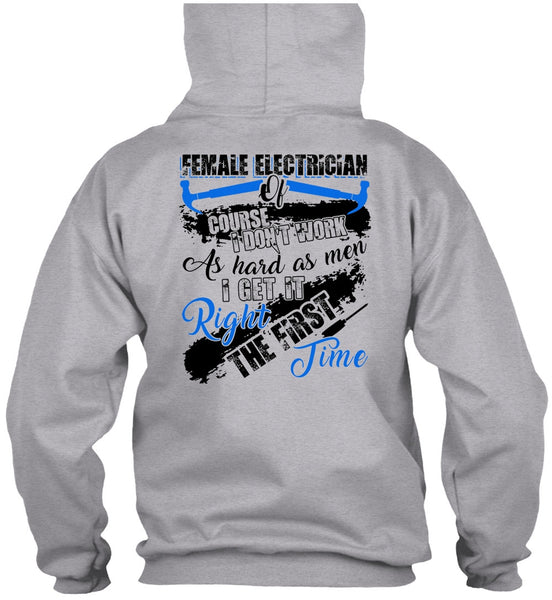 Female Electrician Of Course T Shirt, I Love Electrician T Shirt