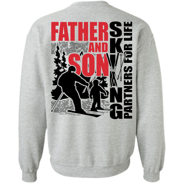 I Love Skiing T Shirt, Father And Son Skiing Partners For Life Sweatshirt