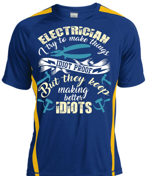 Electrician I Try To Make Things T Shirt, Being An Electrician T Shirt, Cool Shirt