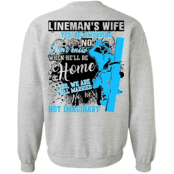 I Love Lineman T Shirt, Lineman's Wife Sweatshirt