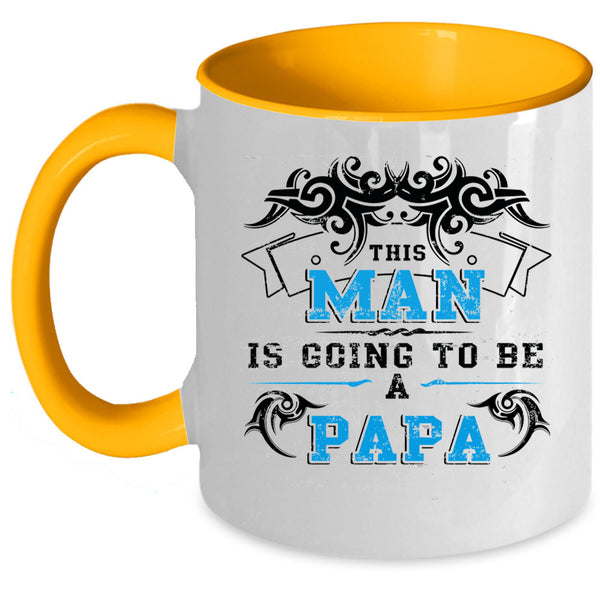 Being A Papa Coffee Mug, This Man Is Going To Be A Papa Accent Mug