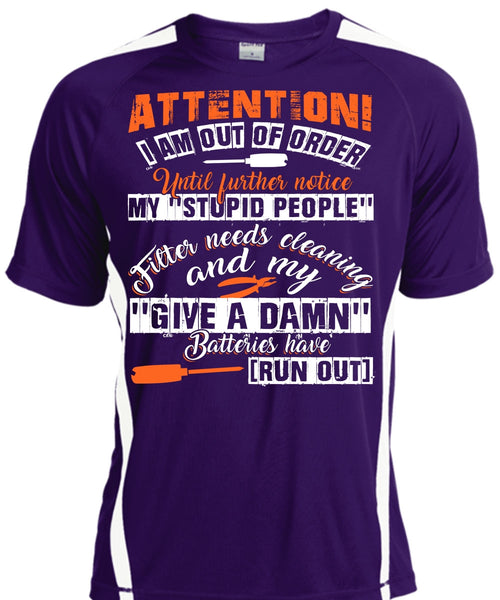 I Am Out Of Order T Shirt, Being An Electrician T Shirt, Cool Shirt