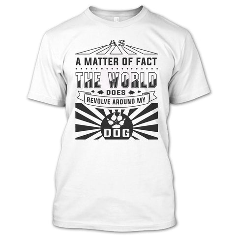 A black t-shirt with the shopify logo