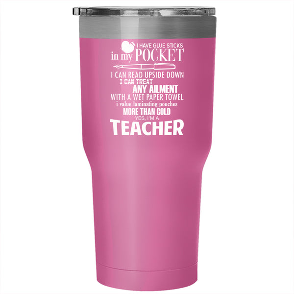 I'm A Teacher Tumbler 30 oz Stainless Steel, Cute Gift For Teacher Travel Mug