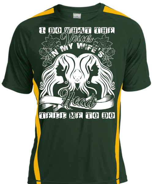 I Do What The Voices In My Wife's T Shirt, I Love Wife T Shirt, Cool Shirt