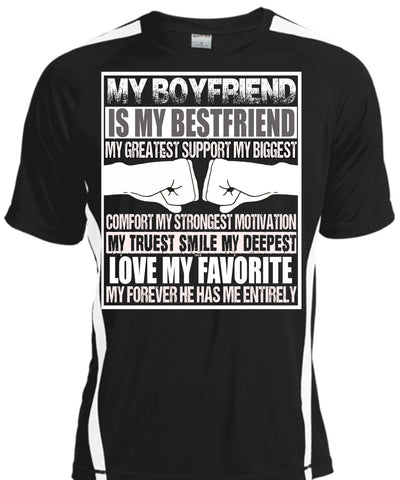 A black t-shirt with the shopify logo