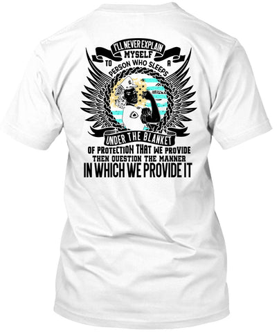 A black t-shirt with the shopify logo