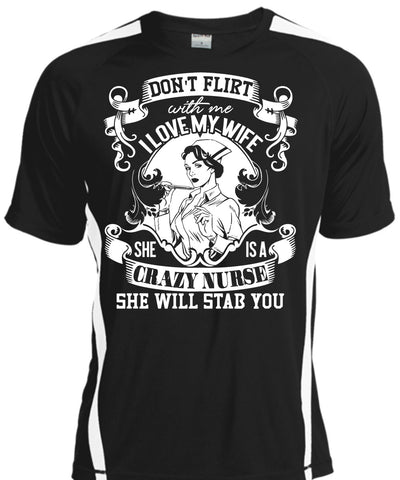 A black t-shirt with the shopify logo