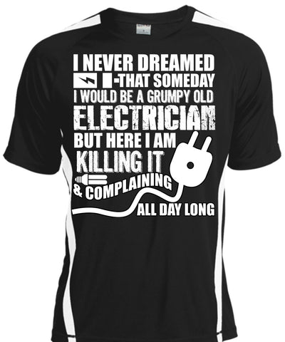 A black t-shirt with the shopify logo