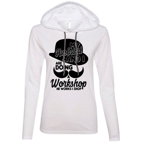 A black t-shirt with the shopify logo