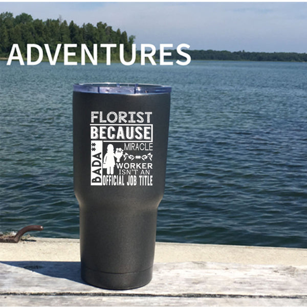 Florist Tumbler 30 oz Stainless Steel, Lovely Gift For Wife Travel Mug
