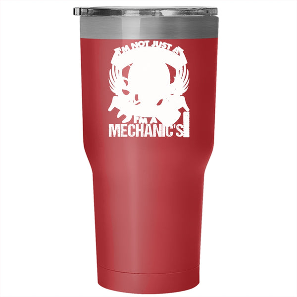 I'm Not Just A Daddy's Little Girl Tumbler 30 oz Stainless Steel, I'm A Mechanic's Daughter Travel Mug