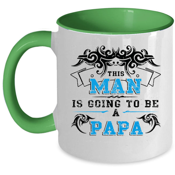 Being A Papa Coffee Mug, This Man Is Going To Be A Papa Accent Mug