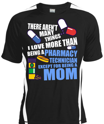 A black t-shirt with the shopify logo