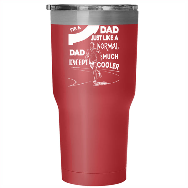 I'm A Runner Dad Tumbler 30 oz Stainless Steel, Cool Gift For Dad Travel Mug