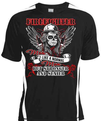 A black t-shirt with the shopify logo