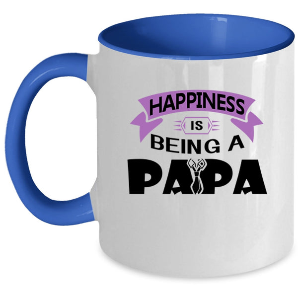 Being A Papa Coffee Mug, Happiness Is Being A Papa Accent Mug