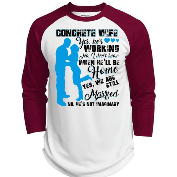 Concrete Wife T Shirt, I Love Wife T Shirt, Awesome T-Shirts  (Polyester Game Baseball Jersey)