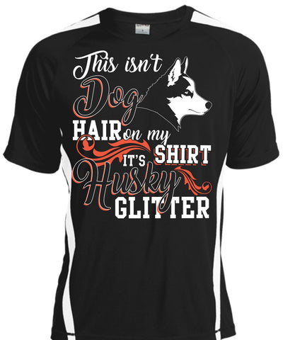 A black t-shirt with the shopify logo