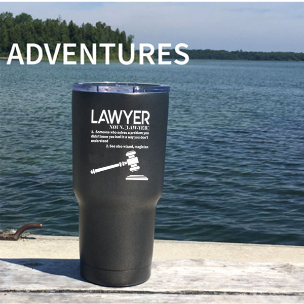 Lawyer Tumbler 30 oz Stainless Steel, Best Gift For Lawyer Travel Mug