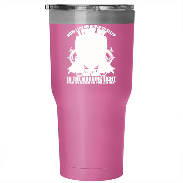 I Pray My Police Officer Safe Tumbler 30 oz Stainless Steel, Cool Gift For Police Officer Travel Mug