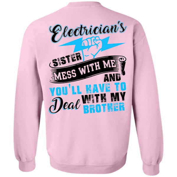 I Love Electrician T Shirt, Electrician's Sister Sweatshirt