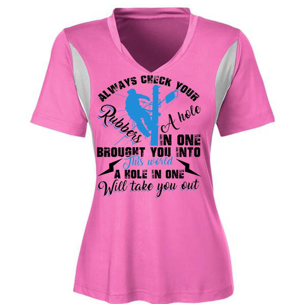 Always Check Your Rubbers A Hole T Shirt, I Love Electrician T Shirt, Awesome T-Shirts