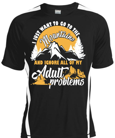 A black t-shirt with the shopify logo