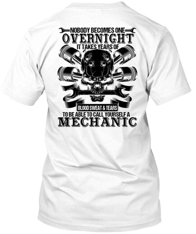 A black t-shirt with the shopify logo