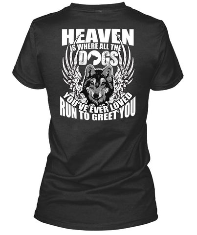 A black t-shirt with the shopify logo