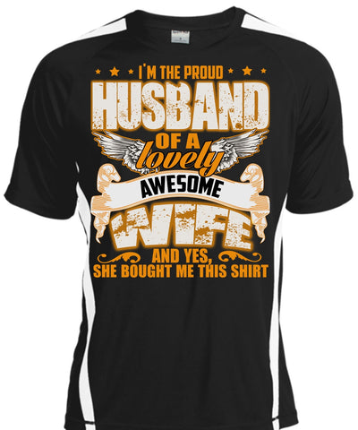 A black t-shirt with the shopify logo