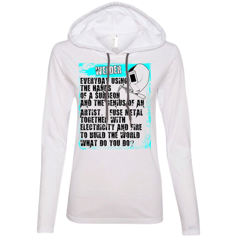 A black t-shirt with the shopify logo