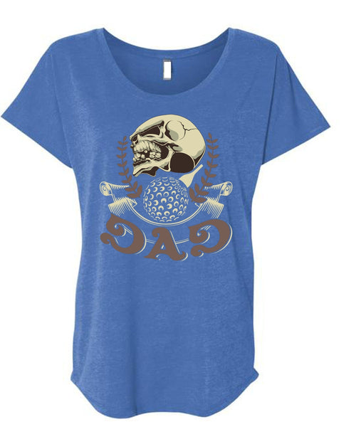Being A Papa T Shirt, I Love Papa T Shirt, Cool Shirt (Ladies' Triblend Dolman Sleeve)