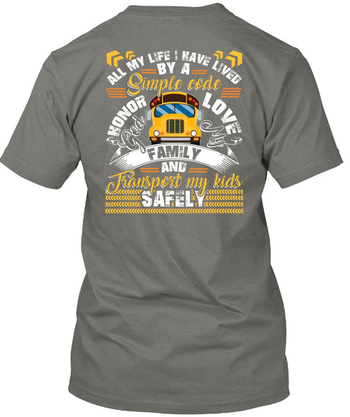 God My Family T Shirt, I Love Bus T Shirt