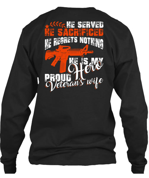 Proud Veteran's Wife T Shirt, Being A Wife T Shirt