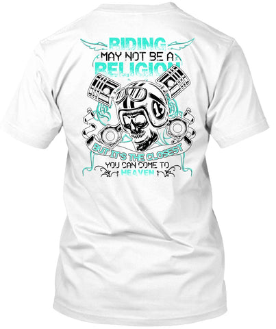 A black t-shirt with the shopify logo