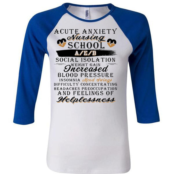 A Cute Anxiety Nursing School T Shirt, Being A Nurse T Shirt, Awesome T-Shirts