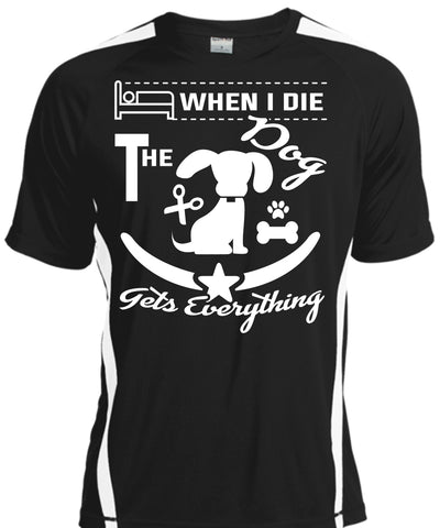 A black t-shirt with the shopify logo