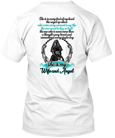 A black t-shirt with the shopify logo