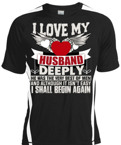 A black t-shirt with the shopify logo