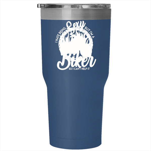I'm A Biker Tumbler 30 oz Stainless Steel, Cool Gift For Biker Travel Mug