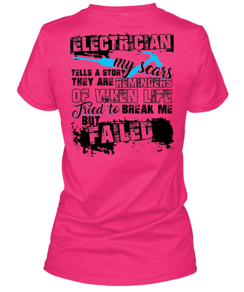 Electrician Tells A Story My Scars T Shirt, I Love Electrician T Shirt