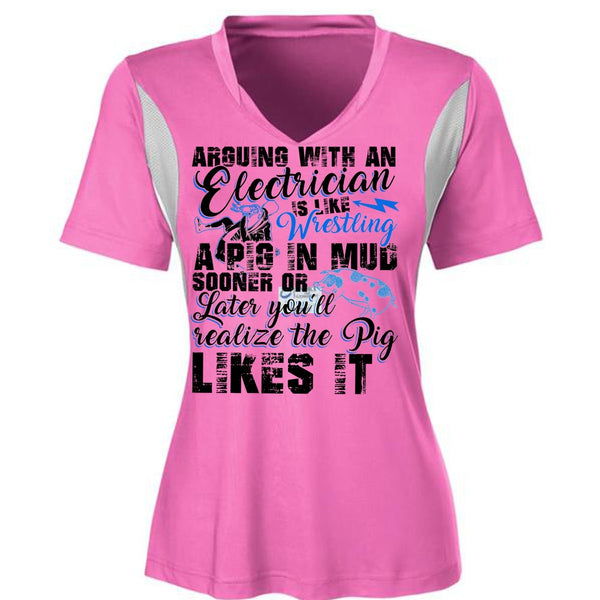 Arguing With An Electrician T Shirt, I Love Electrician T Shirt, Awesome T-Shirts