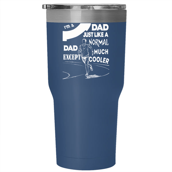 I'm A Runner Dad Tumbler 30 oz Stainless Steel, Cool Gift For Dad Travel Mug