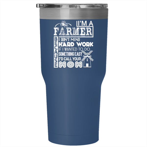 I'm A Farmer Tumbler 30 oz Stainless Steel, Best Gift For Farmer Travel Mug