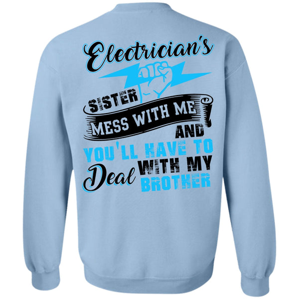 I Love Electrician T Shirt, Electrician's Sister Sweatshirt