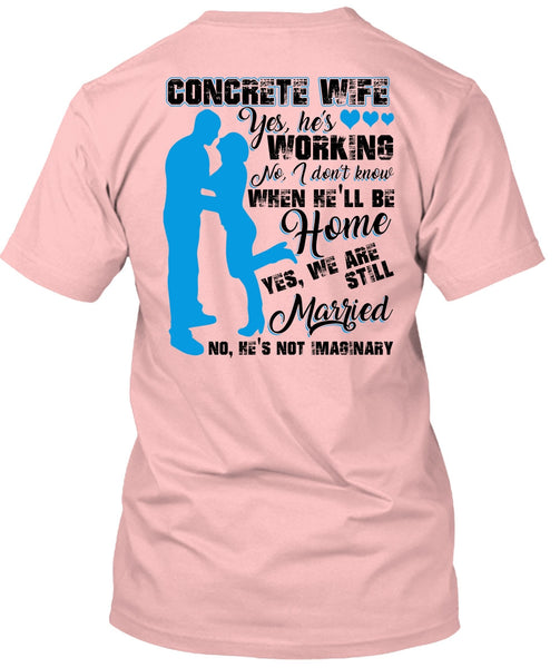 Concrete Wife T Shirt, I Love Wife T Shirt