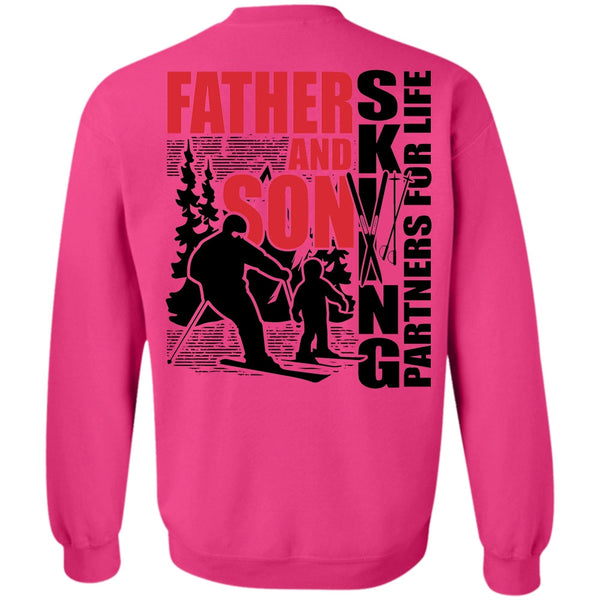 I Love Skiing T Shirt, Father And Son Skiing Partners For Life Sweatshirt