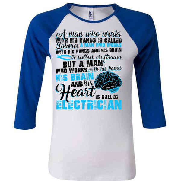 His Heart Is Called Electrician T Shirt, His Hands His Brain T Shirt, Awesome T-Shirts